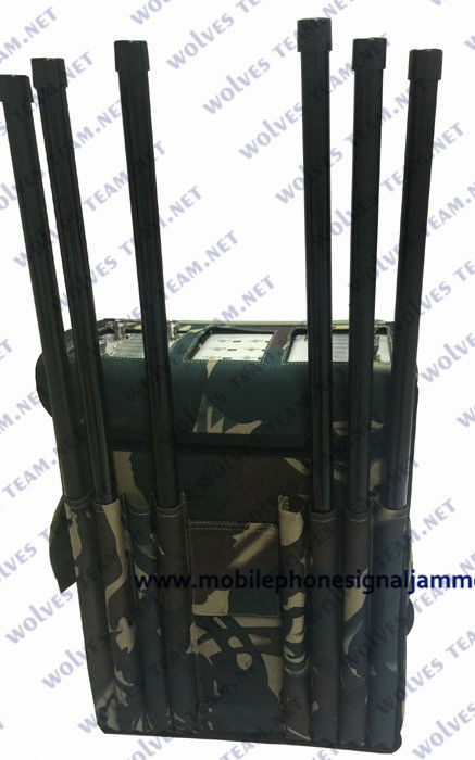 All In One Mobile Signal 5G Sigmal Jammer Device Blocking GPS WiFi RF Signal With Backpack type
