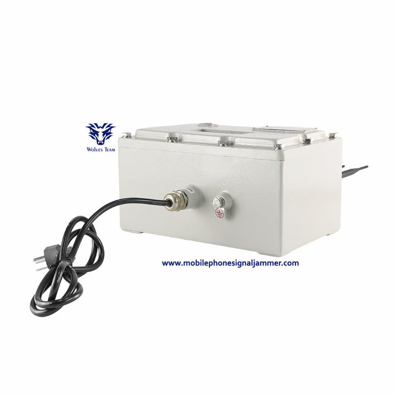 Outdoor Waterproof Using Drone Signal Prison Jammer Use for 80W 120m WiFi2.4G Bluetooth Signal Jammer