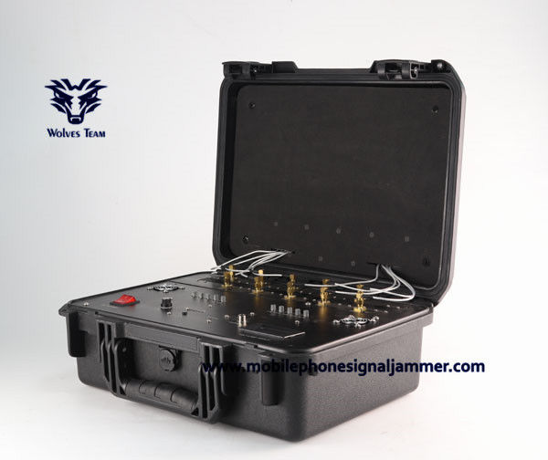 Waterproof  Outdoor IED Bomb 9 - 12  channels  High power Mobile phone WIFI UHF VHF GPS Signal Jammer