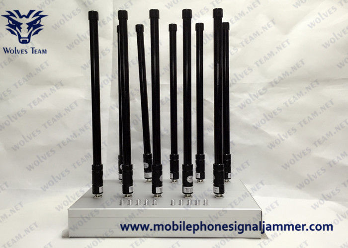 8 Bands Cell Phone Blocking Device Stable Performance 3G 4GLTE 4GWimax GPS Jammer