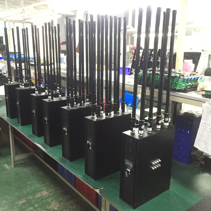 2000M Durable High Power GPS WIFI5.8G Drone Signal Jammer Waterproof Backpack UAV Jammer