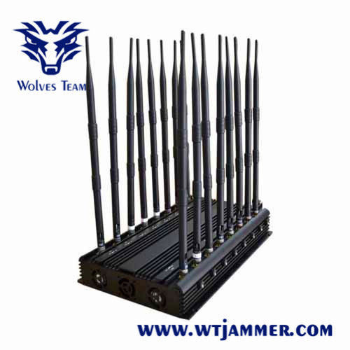 L1 L2 L5 Lojack Portable Signal Jammer 18 Antennas 3G 4G 5G WiFi UHF VHF 35W