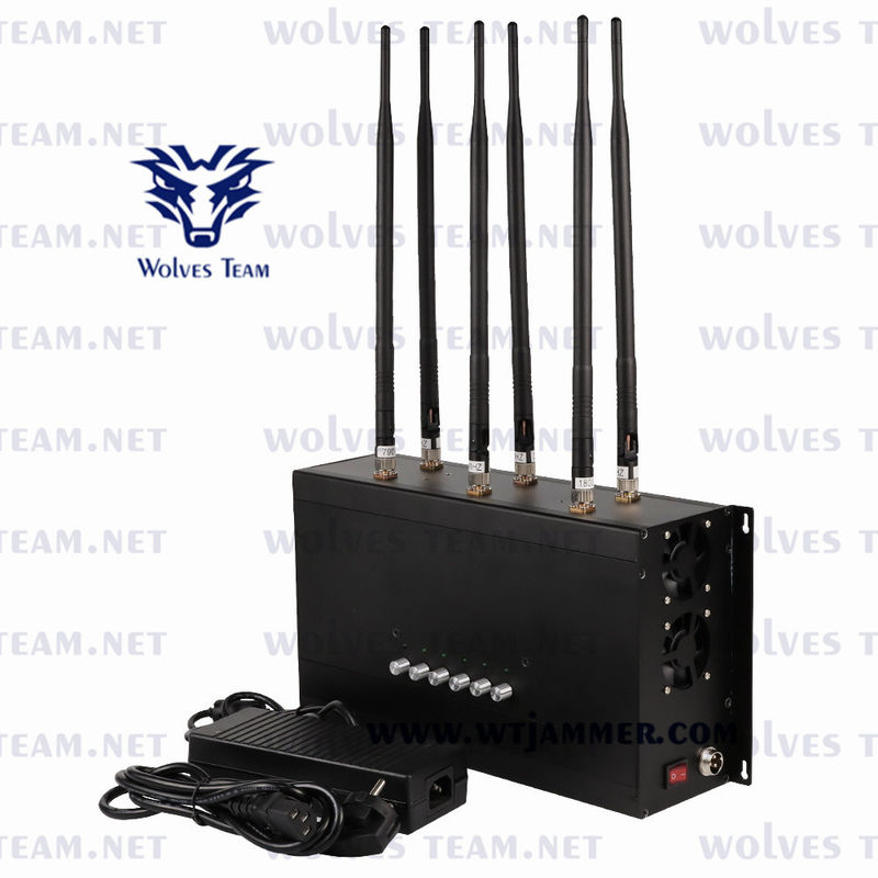GSM CDMA DCS PCS 35W Mobile Phone Signal Jammer 3G 4G LTE 4G WIMAX