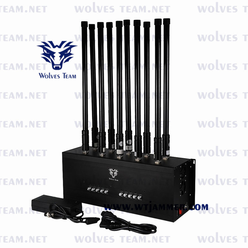 10 Bands GSM CDMA Portable Mobile Jammer WIFI GPS Lojack Signal Jammer