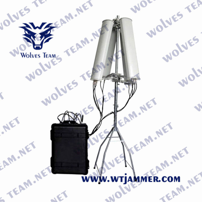 UMTS WCDMA Pelican IP65 VHF UHF Jammer 900W For Military VIP Vehicle Convoy