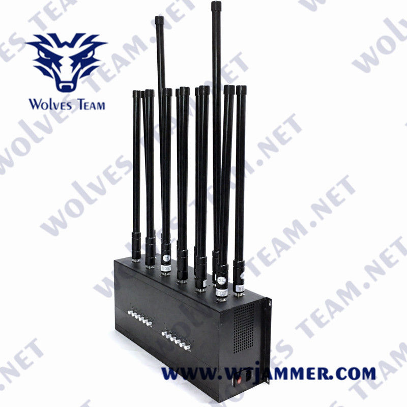 GSM DCS 3G 4G Lojack Mobile Signal Blocker 60W WIFI GPS RF Jammer