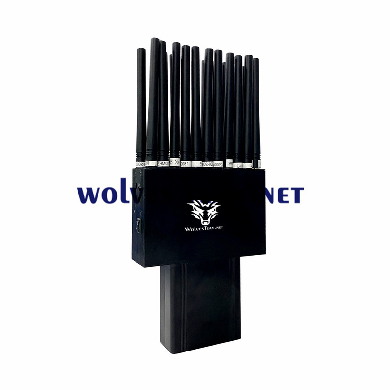 868MHz Indoor 3G 4G 5G Signal Jammer GPS L1 L2 L5 Lojack WiFi GPS RF 22 Bands