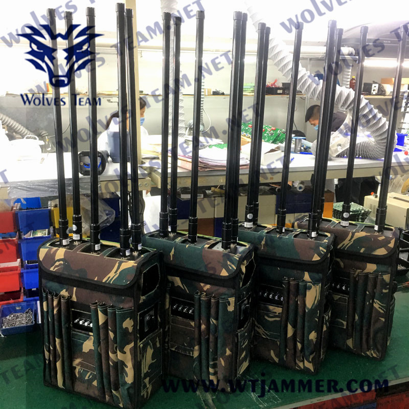 80 Watt Cell Phone Backpack Jammer GSM Lojack WIFI GPS 3G 4G 5G 150m
