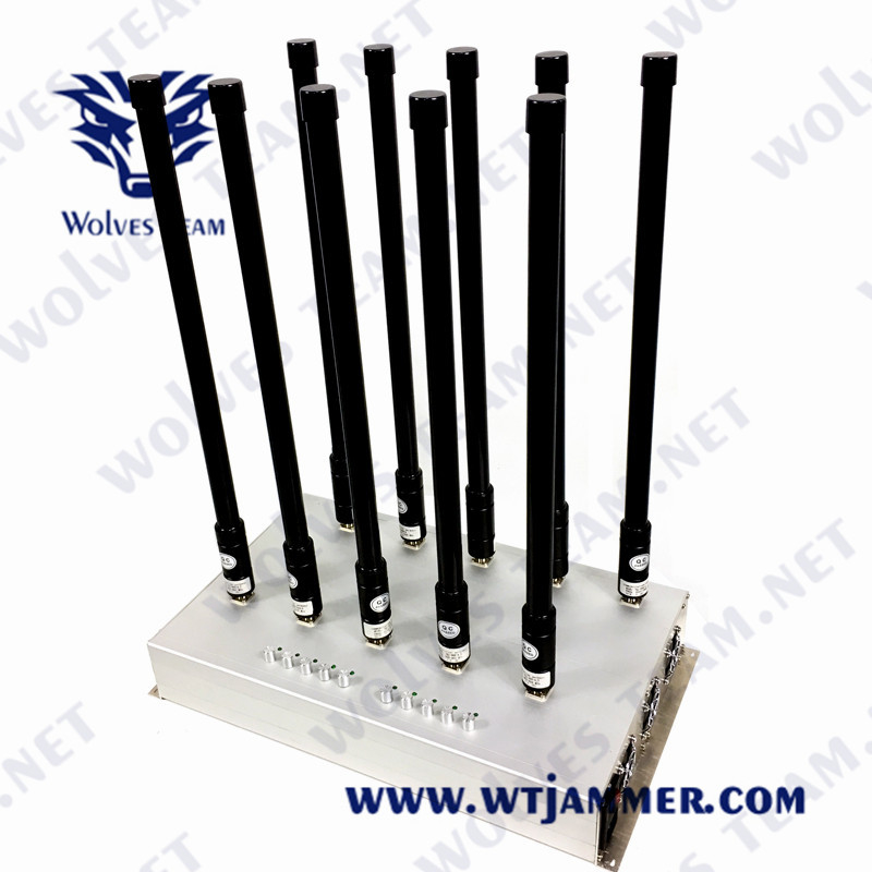 Adjustment 12 Antenna Cell Phone Signal Jammer 2g 3g 4g 5g Wifi 5.8g