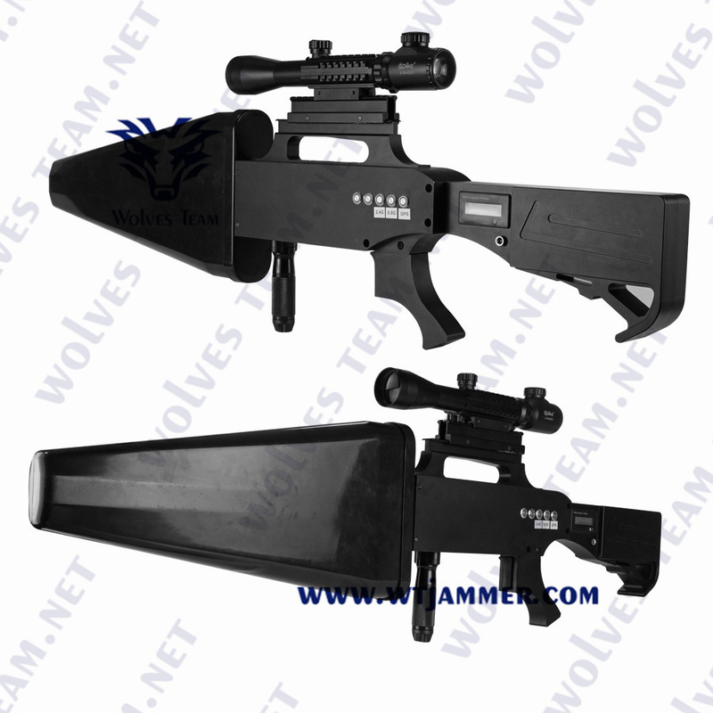 Portable Handheld Anti UAV Drone Jammer WIFI GPS VSWR Over Voltage Over Current Protection