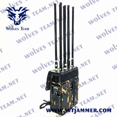 High Power Waterproof Outdoor Portable VIP Protection Defence RF GPS WIFI Signal UAV Drone Jammer