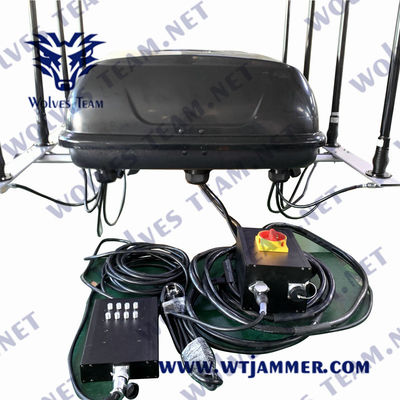 Vehicle Jammer Convoy GSM 3G 4G 5G WIFI2.4g GPS 20-3600MHz Signal Blocker 1000 meters range