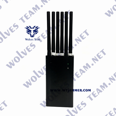 Handheld 6 Antennas Wifi Jammer Signal Wireless Communication