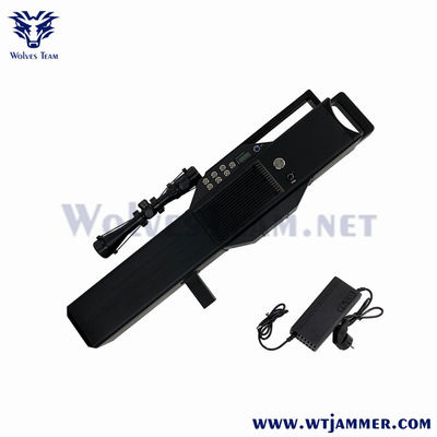 4 Bands 1200m GPS WiFi Drone Signal Jammer Handheld VIP Protection Security