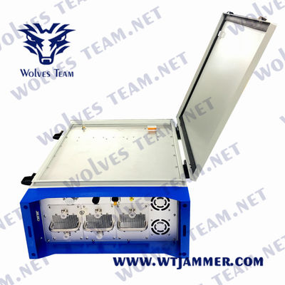 Military 2000m Signal Drone Jammer Waterproof Outdoor High Power WiFi GPS 433MHz