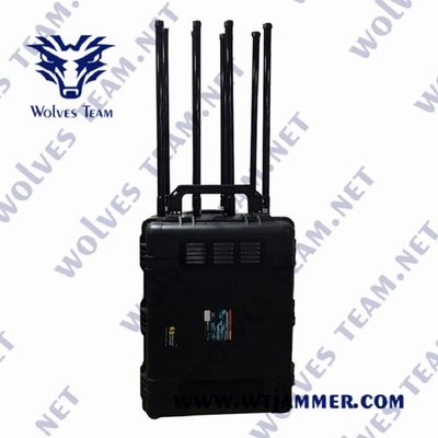 120W High Power Portable 8 Channels GSM 3G 4G 5G Mobile Signal Jammer
