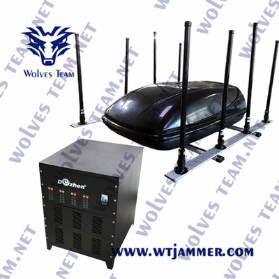 Cell Phone Signal Vehicle Bomb Jammer DDS Multi Band Jamming System WiFi5.8g 3G 4G 5g