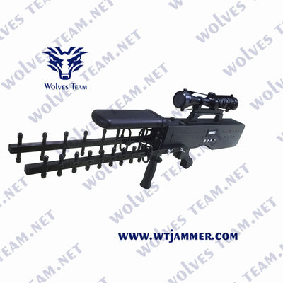 Military Anti UAV Drone Jammer WIFI GPS RF Control Signal Blocker Portable up to 4500 meters