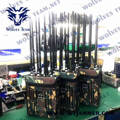5G Signal Jammer For All Cell Phone Backpack Top Sales And Performance 5dBi External Omni-directional Antenna 160w