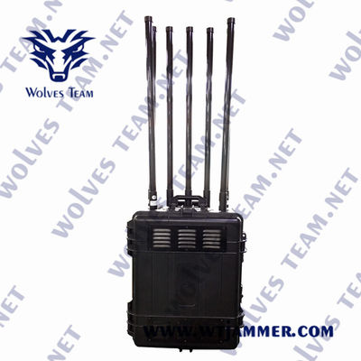Portable Signal Jammer 700W High Power 36.00Kg Weight 4G 5G Frequency Range Blocker