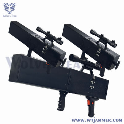 Handheld Rifle type Anti UAV Drone Jammer WIFI GPS RF800/900/433MHz Signal Blocker 1200 meters