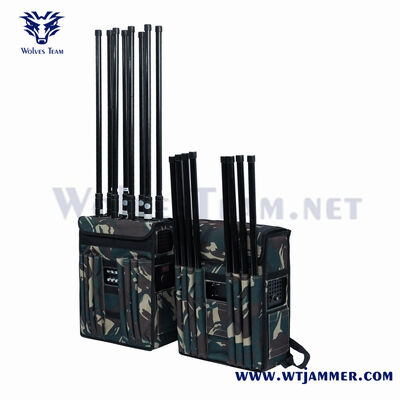 Easy To Carry And Operate Drone Signal Jammer Effective GSM 3G 4G 5G Cell Phone Signal Interference Solution For Security