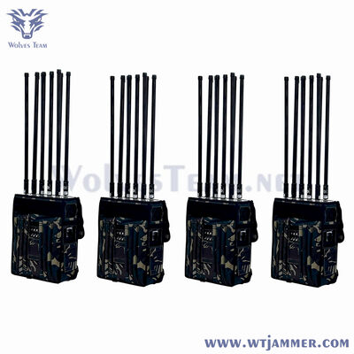 12 Bands Total Working Bands Backpack Signal Jammer with 5dBi External Omni directional Antenna Type Providing Signal Disruption