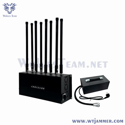 8 Channel Tabletop Full Frequency Jammer 20-6000MHz Coverage