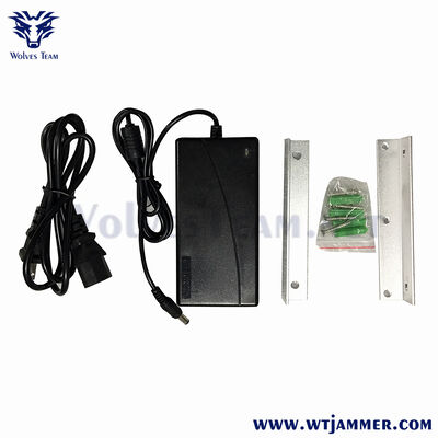 Full Band 8 Antennas Signal Jammer Block GSM/3G/4G, WiFi 2.4G, UHF/VHF - High Power Desktop Security Device