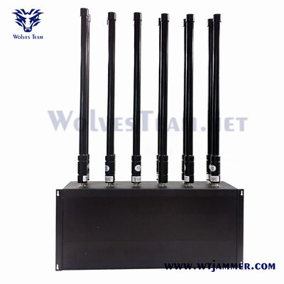 100W 12 Channel Tabletop Signal Jammer Covers WiFi 2.4G 5.8G and 5G