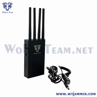 4-Channel Handheld GSM/3G/4G/WiFi Signal Jammer Device