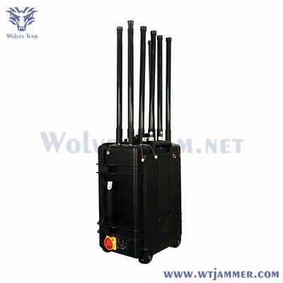 Portable Pelican Case Signal Jammer GPS WiFi RF Cell Phone Signal Blocker