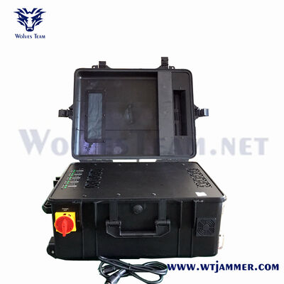 5 Bands 200W Backpack Signal Jammer 5.8G 4G Drone RCIED Wireless Blocker