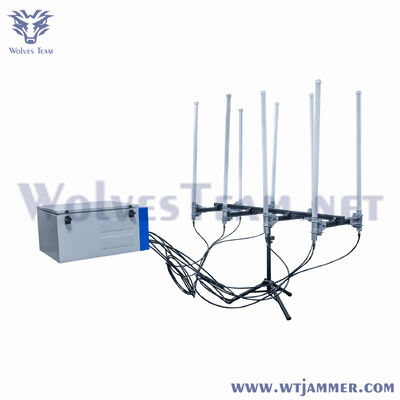 Outdoor Waterproof 12 Bands Full Band Jammer Equipped with Omni Antenna System