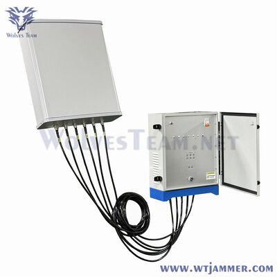 6 Bands 240W High Power Full Band Signal Jammer GSM 3G 4G 5G WiFi