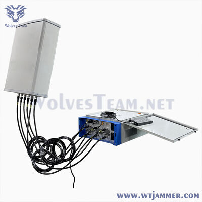 6 Channel 500W Outdoor Waterproof Full Band Signal Jammer GSM 5G