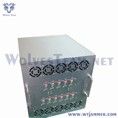 13 Bands All Frequency Waterproof RF Jammer Cellphone GPS VHF UHF LoJack 5G Effective 1000 Meters