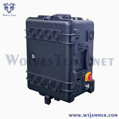 10 Channels 800W Trolley High Power Signal Jammer  Block 5G/4G/3G/2G/WiFi/GPS