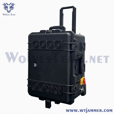 Portable 10 Antennas 800W All-in-One Signal Jammer for Outdoor & Prison Security