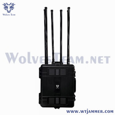 8 Channels 600W Trolley High Power Signal Jammer Block 5G/4G/3G/2G/WiFi