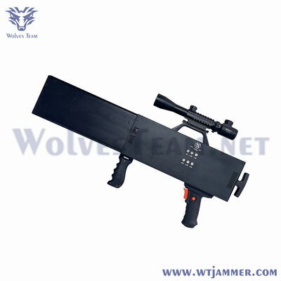 8 Bands 60W Tactical Handheld UAV Signal Blocker for Outdoor Perimeter Defense