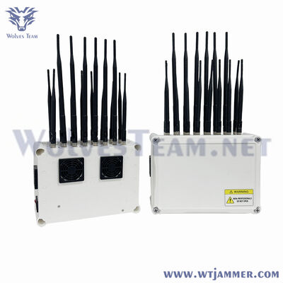 10 Channels 50W Desktop Signal Jammer Block 2G 3G 4G WiFi GPS