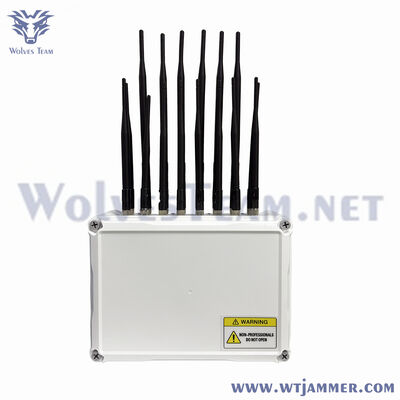 10 Bands 100W High Power Desktop Mobile Phone Signal Blocker