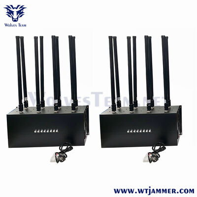 8 Channels High Power Desktop Signal Jammer Block 2G/3G/4G/5G/WiFi/GPS