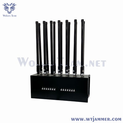 10 Channels 300W Full Band Desktop Signal Jammer Anti-Tracking & Anti-Interference