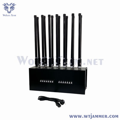 10 Bands 600W High Power Desktop WiFi/Bluetooth/GPS Signal Interference Device