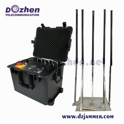 High Quality 200M High Power GPS WIFI Cell Phone Signal VIP Protection Security Backpack Jammer