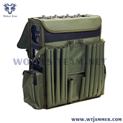 8 Bands Long Range Backpack Signal Jammer High Gain Antenna Design for UAV Defense & Privacy Protection