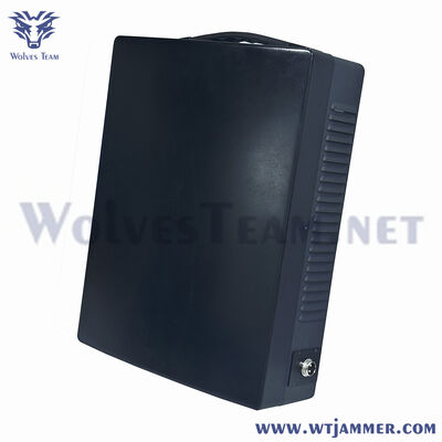 Black High Power GPS And 4G Signal Jammer with Built in Full Battery For Celling 