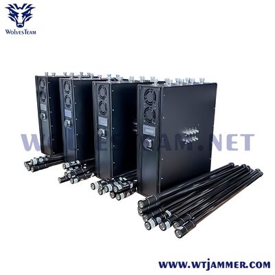 8 Antennas Backpack Jammer 200M High Power VIP Protection Security GPS WIFI Cell Phone Signal Blocker 720 Watt